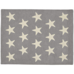 Great Little Trading Co Star Rug, Medium Grey